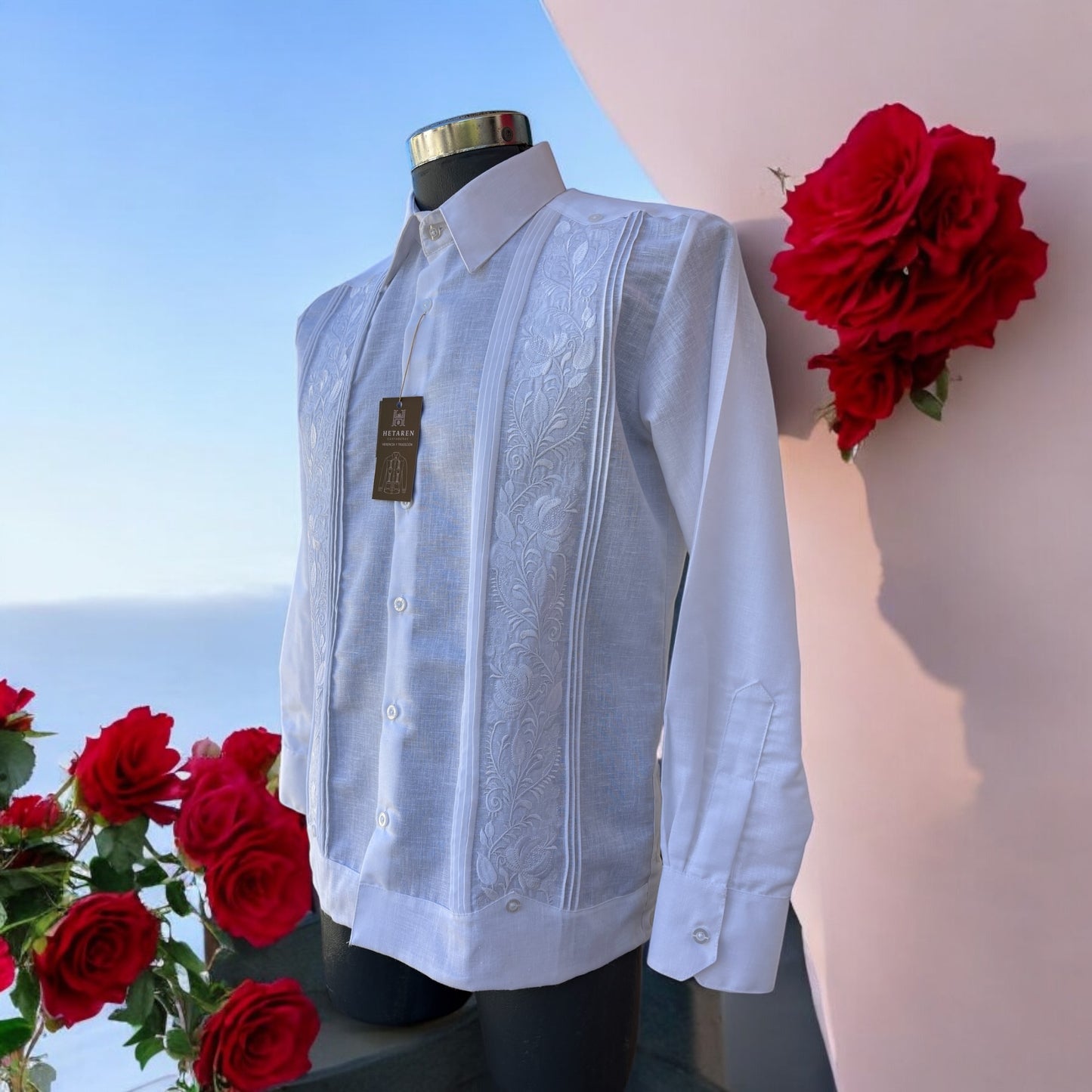 Guayabera manga larga MOD.088 Ilusión