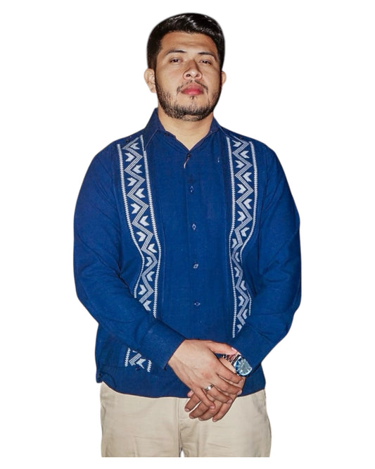 Guayabera Manga Larga MOD.049 bordados Saeta