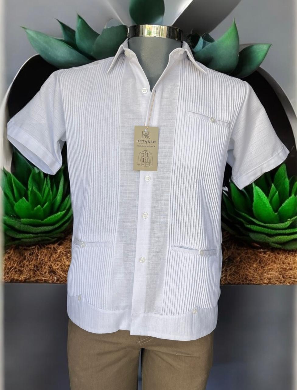 Guayabera Manga Corta MOD.126C Presidencial Con 3 Vivos