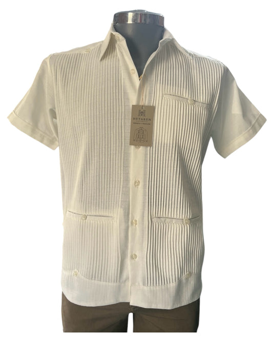 Guayabera Manga Corta MOD.126C Presidencial Con 3 Vivos
