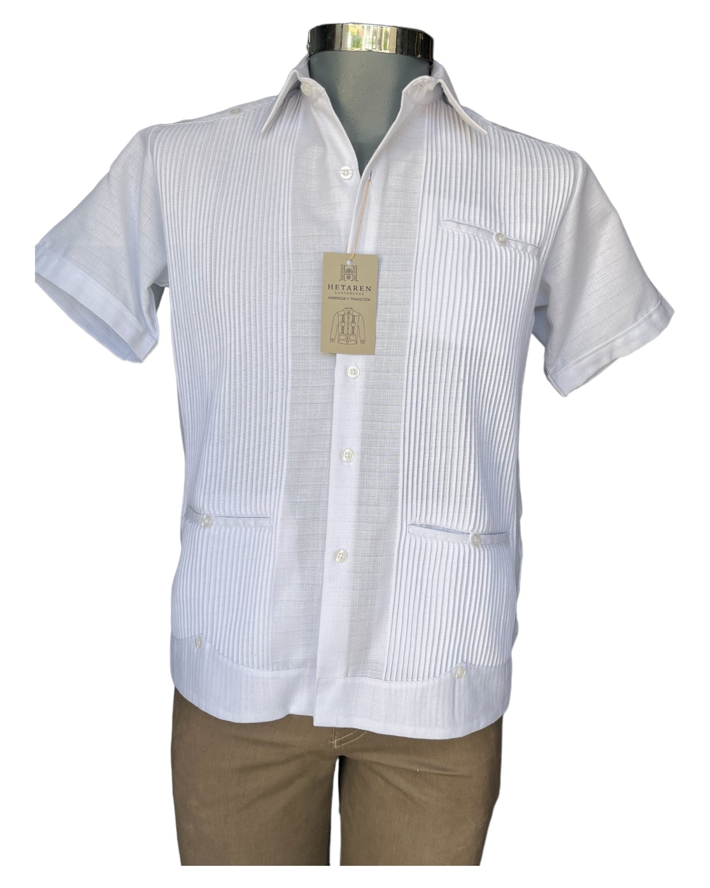 Guayabera Manga Corta MOD.126C Presidencial Con 3 Vivos