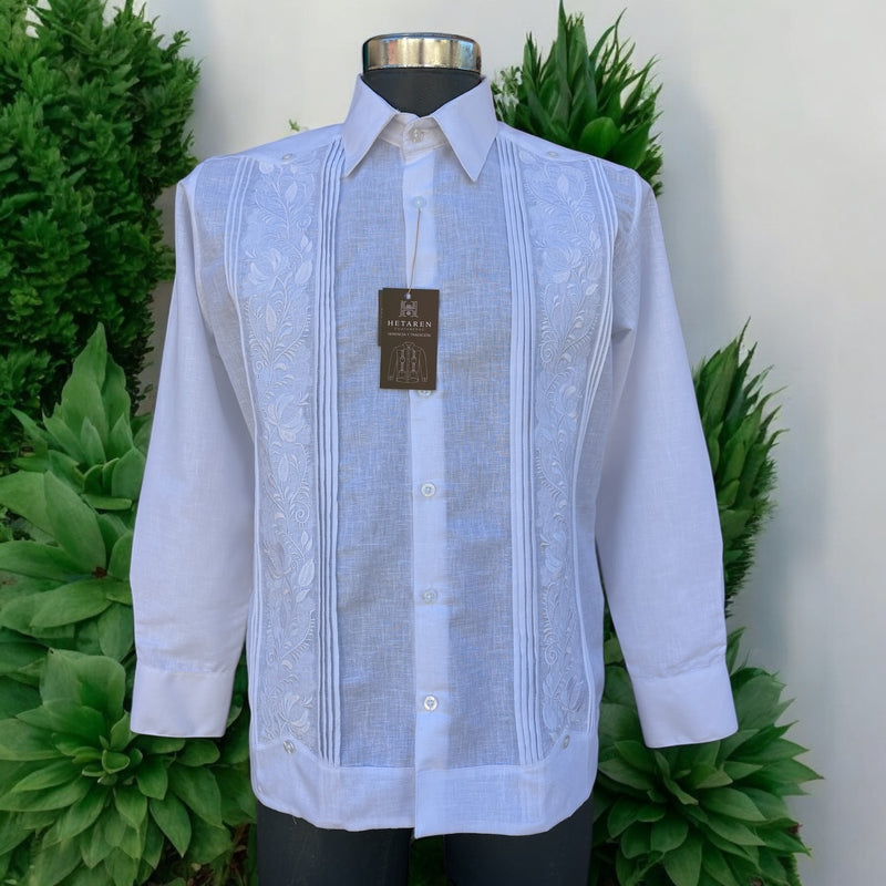 Guayabera Manga Larga MOD.088 Ilusión | Guayabera artesanal | HETAREN GUAYABERAS