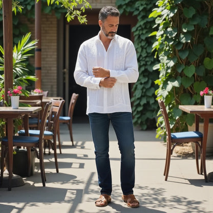 Guayabera manga larga MOD.088 Ilusión